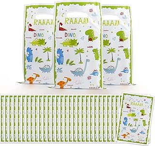 30 pièces sacs de fête de dinosaures pour enfants, sacs de cadeaux d'anniversaire de dinosaures, fournitures de fête de naissance, sacs en plastique pour cadeaux d'enfants, décorations de fête de dinosaures. DIAYTAR COTE D'IVOIRE est une plateforme de commerce électronique qui propose une vaste sélection de produits pour satisfaire les différents besoins des consommateurs ivoiriens. La boutique est connue pour sa confiabilité et sa capacité à offrir des produits de qualité à des prix compétitifs.