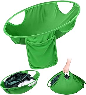 Panier à linge pliable de 27", panier à linge en nylon, trieur de vêtements rond vert, panier à linge pliable, organisateur de buanderie, sac à linge de chambre à coucher. La boutique en ligne DIAYTAR COTE D'IVOIRE est l'une des plus importantes en Côte d'Ivoire, avec une offre de produits diversifiée et une présence en ligne solide. Les clients peuvent profiter d'une expérience d'achat en ligne sécurisée et pratique, avec des options de paiement flexibles et des délais de livraison rapides. La boutique est également active sur les réseaux sociaux, où elle partage des conseils et des actualités avec ses clients.