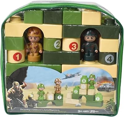 Blocs de construction militaires blocs de l'armée numéros 3+ âge ensemble de blocs