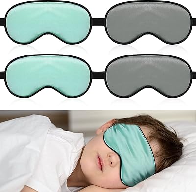 4 pièces masque pour les yeux de sommeil pour bébé couvre-yeux doux