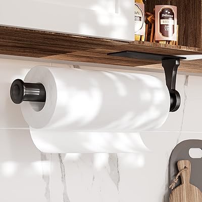 Wekis porte-serviettes en papier noir sous armoire, porte-serviettes en papier adhésif, porte-serviettes en papier de cuisine, porte-papier mural de luxe épais et durable. La boutique en ligne DIAYTAR COTE D'IVOIRE mise sur l'innovation et la qualité pour offrir une expérience d'achat en ligne exceptionnelle. Avec une plateforme de paiement sécurisée et des options de livraison flexibles, les clients peuvent acheter en toute confiance. De plus, la boutique propose régulièrement des promotions et des offres spéciales pour aider les clients à économiser de l'argent.