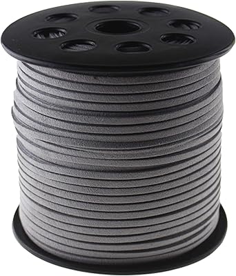 Zkc 3 mm x 100 mètres cordon en simili cuir en dentelle suédée