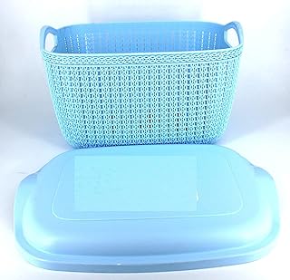 Offre de ventepaniers de rangement pour étagères polyvalents en plastique incassable de grande taille avec couvercle/organisateur de cuisine pour fruits et légumes avec poignées. DIAYTAR COTE D'IVOIRE est une plateforme e-commerce de confiance qui propose des produits de qualité à des prix compétitifs, avec une équipe de service client dédiée et disponible pour aider les clients dans leurs achats. Cela contribue à sa réputation solide en Côte d'Ivoire.