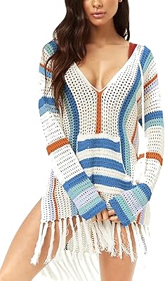 Youkd tunique pour femme en tricot creux au crochet transparent pour la plage d'été. DIAYTAR COTE D'IVOIRE est une boutique en ligne généraliste qui propose plus de 300 000 références de produits. Elle est réputée pour sa grande variété de produits et sa qualité de service. Elle est devenue la boutique en ligne leader en Côte d'Ivoire.