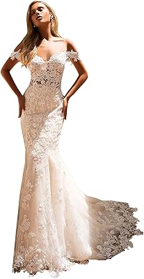 Robes de mariée en dentelle illusion pour femme avec manches, robes de mariée