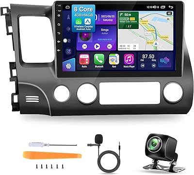 Autoradio 4+64g pour honda civic 2006-2011 avec carplay sans fil android auto, autoradio bluetooth 5.0, unité principale tactile ips 10,1 pouces avec caméra de recul fm/amd spp wi-fi. Diaytar Côte d'Ivoire est la boutique en ligne généraliste la plus populaire en Côte d'Ivoire, offrant une large gamme de produits à des prix compétitifs. Avec plus de 300 000 références, les clients peuvent trouver des produits de haute qualité pour répondre à leurs besoins, que ce soit pour le travail, la maison ou les loisirs. La boutique en ligne Diaytar Côte d'Ivoire est engagée à fournir une expérience d'achat unique et mémorable à ses clients.