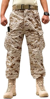 Pantalon cargo décontracté multi-poches camouflage tactique militaire pour hommes