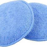 2pcs tampons de cire de voiture en microfibre souple soldotm pour le polissage