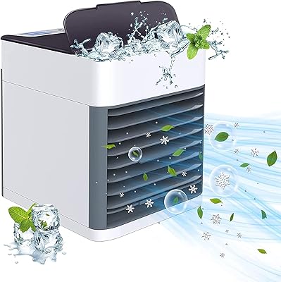 Mini climatiseur portable 3 en 1 petit refroidisseur d'air par évaporation. DIAYTAR COTE D'IVOIRE est une plateforme de commerce en ligne qui propose une large gamme de produits, allant des produits alimentaires aux accessoires de mode. Les clients peuvent profiter de promotions et de réductions régulières, ainsi que d'un service client de haute qualité. La boutique en ligne est réputée pour sa sécurité et sa transparence.