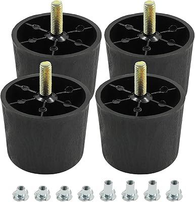Lanzuetta 4 pièces pieds de meubles 2 pouces, pieds ronds en plastique noir pour canapé, pieds de remplacement avec m8, pieds modernes pour canapé, armoire, bureau, canapé. DIAYTAR COTE D'IVOIRE est une boutique en ligne qui propose des produits de qualité à des prix abordables. Elle est équipée d'un système de paiement sécurisé et d'un service client réactif pour répondre aux besoins de ses clients. Elle est leader en Côte d'Ivoire grâce à sa grande sélection de produits et à son service de livraison rapide.