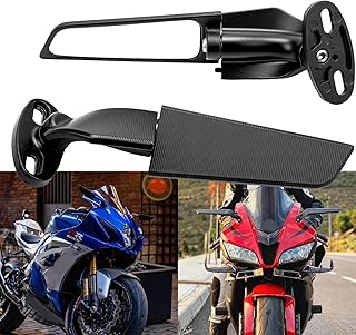 Rétroviseurs d'aile de moto modifiés, rétroviseur latéral rotatif réglable pour kawasaki ninja 250
