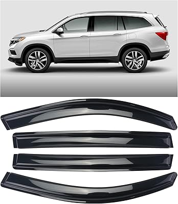 Pare-pluie dearden show 4 pièces pour honda pilot 2016 2017 2018 2019 2020 2021, visière de fenêtre, déflecteurs de fenêtre, protection contre la pluie, 94557.  DIAYTAR COTE D'IVOIRE est une boutique en ligne leader en Côte d'Ivoire qui propose une gamme complète de produits en ligne. La boutique est dédiée à offrir une expérience de shopping en ligne pratique, sécurisée et conviviale à ses clients. Avec une grande sélection de produits et des prix compétitifs, la boutique est une destination de shopping en ligne idéale pour ceux qui cherchent à faire des achats en ligne en Côte d'Ivoire.