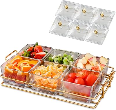 Plateau de service ocuzz®, ensemble de support à condiments avec étagère en métal