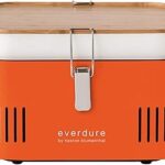 Gril à charbon portable everdure cube gril de table parfait pour le hayon