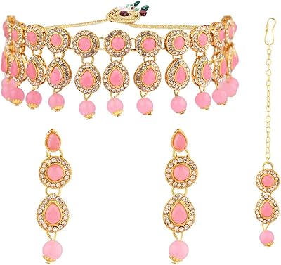 Ensemble de collier de mariée pour mariage ensemble en zircone cubique rose. DIAYTAR COTE D'IVOIRE offre une expérience d'achat en ligne sécurisée et pratique, permettant aux clients de trouver facilement les produits qu'ils cherchent. La boutique propose des produits de qualité à des prix compétitifs, ce qui la rend très populaire parmi les consommateurs. Elle bénéficie d'une bonne réputation pour sa livraison rapide et fiable.