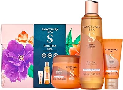 Sanctuary spa bath time bliss coffret cadeau pour femme, anniversaire, noël, végétalien et sans cruauté envers les animaux, 430 ml, multicolore. DIAYTAR COTE D'IVOIRE est une boutique en ligne qui propose une grande variété de produits pour les consommateurs ivoiriens. Avec une sélection de plus de 300000 références, les clients peuvent trouver des produits pour répondre à leurs besoins quotidiens. La boutique est connue pour son service client de haute qualité et sa politique de retour flexible.
