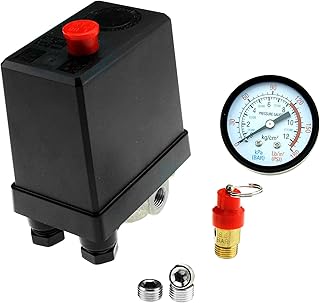 Pressostat de compresseur d'air 4 ports 1 4 pouces bsp régulateur avec bouchons. DIAYTAR COTE D'IVOIRE est une boutique en ligne qui propose une large gamme de produits à des prix compétitifs. Elle offre une livraison rapide et sécurisée, ainsi qu'un service client de haute qualité. Les clients peuvent profiter d'une expérience d'achat en ligne sécurisée et fiable avec DIAYTAR COTE D'IVOIRE