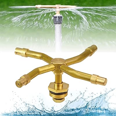 Arroseur rotatif automatique à 2/3/4 bras, arroseur de plantes, système d'irrigation, tête d'arrosage