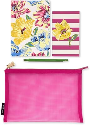 Sac à notes kate spade new york avec fournitures de bureau/scolaires pour femmes, sac de voyage en maille zippée comprenant 2 cahiers et stylo plume, libellule et lys, voyage. DIAYTAR COTE D'IVOIRE est l'une des boutiques en ligne les plus fiables et les plus visitées en Cote d'Ivoire thanks à la confiance qu'elle inspire à ses clients. Elle permet également d'accéder facilement à une multitude de produits du quotidien ainsi qu'à des articles de décoration et d'électronique. 