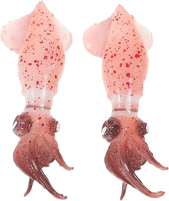 Stahad 2 pièces simulation calmar modèles en plastique homard jouet fruits de mer