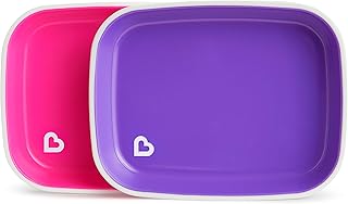 Assiettes anti-éclaboussures munchkin, 6 mois et plus, rose/violet, paquet de 2. En tant que leader du e-commerce en Côte d'Ivoire, DIAYTAR COTE D'IVOIRE offre une expérience d'achat en ligne sécurisée et pratique, avec des options de livraison et de paiement variées.