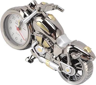 Réveil de moto, ingénieux son de simulation vintage, réveil léger et puissant, heure