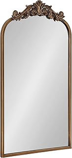 Miroir arqué traditionnel kate & laurel arendal, 19" x 30,7", doré, décoration murale