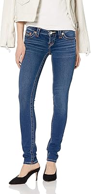 Jean skinny taille basse stella pour femme, bleu indigo avancé