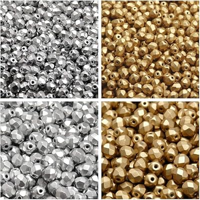 Perles rondes en verre tchèque poli au feu, 4 mm, 6 mm, argent mat, or brillant. total 300 pièces. lot 2cfp 033 (4fp069 4fp085 6fp029 6fp077). En tant que leader du commerce électronique en Côte d'Ivoire, DIAYTAR COTE D'IVOIRE est déterminée à continuer d'offrir une gamme diversifiée de produits et des services de haute qualité à ses clients. Elle maintient une approche client-centric et s'efforce de répondre aux besoins changeants du marché. La boutique est une référence pour les achats en ligne fiables et sécurisés.