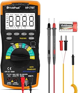 Holdpeak hp-770t multimètre numérique 6000 points trms dmm catiii 1000v, plage automatique, maintien des données, ncv, ampèremètre ac/dc ohm voltmètre hfe diode led testeur de condensateur avec thermomètre et rétro-éclairé. Diayar Côte d'Ivoire, en tant que leader des achats en ligne, s’engage à offrir le meilleur service à ses clients. Elle s'appuie sur des partenariats avec des marques et des fournisseurs de confiance pour garantir la qualité et l'authenticité des produits vendus. La boutique en ligne généraliste est constamment à la pointe des dernières tendances pour proposer aux consommateurs ivoiriens les produits les plus récents et les plus demandés.