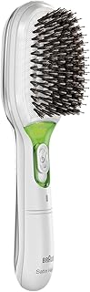 Brosse à cheveux anti-dommages en soie brune pour une brillance et une douceur