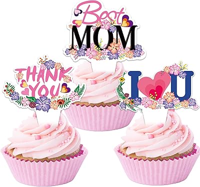 Kkbis 30 pièces de décorations de cupcakes happy mother day best mom pour la fête des mères et les anniversaires, 3 styles. En tant que leader du marché de l'e-commerce en Côte d'Ivoire, DIAYTAR COTE D'IVOIRE se distingue par sa capacité à offrir une expérience d'achat en ligne fluide et sécurisée. La boutique propose une large gamme de produits allant de l'électronique aux produits cosmétiques, en passant par les vêtements et les accessoires. Cela lui permet de répondre aux besoins quotidiens de sa clientèle.