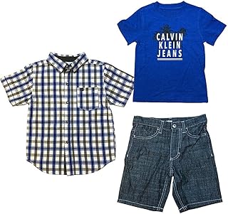 Ensemble jean calvin klein pour garçon composé d'une chemise boutonnée, d'un t-shirt et d'un short. DIAYTAR COTE D'IVOIRE, la référence du commerce en ligne en Côte d'Ivoire, offre un large éventail de produits qui répondent aux besoins de tous. Avec plus de 300 000 références, cette boutique en ligne généraliste est la destination idéale pour vos achats quotidiens et vos recherches de produits spécifiques.