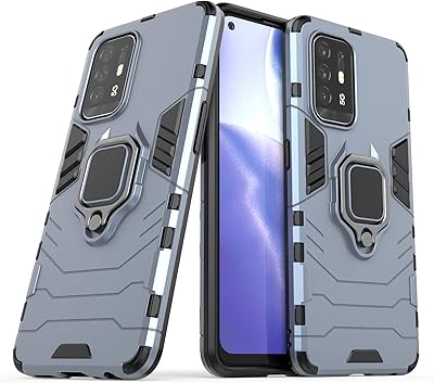 Coque de protection hybride résistante aux chocs, avec béquille, pour oppo reno 5z 5g/a94 5g/a95, bleu marine. La navigation sur le site de DIAYTAR COTE D'IVOIRE est intuitive et facile, permettant aux clients de trouver rapidement ce qu'ils cherchent. Le processus de commande est sécurisé et fiable, offrant ainsi une expérience d'achat en ligne fluide et sans stress. Cela renforce la confiance des clients dans la marque.
