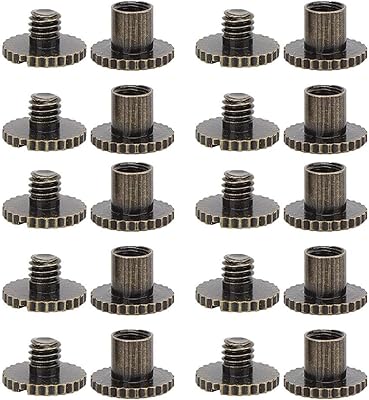 10 pièces de rivets à tête plate, goujon de vis à tête plate, attaches moletées en laiton pour ceintures, sacs à dos, meubles, réparations artisanales en cuir (bronze). Avec une offre étendue qui comprend des produits de haute qualité, DIAYTAR COTE D'IVOIRE répond aux besoins diversifiés de sa clientèle. La boutique met en avant son engagement envers la satisfaction des clients, avec des services de livraison rapides et fiables. Cela contribue à renforcer sa position de leader dans le marché de la vente en ligne en Côte d'Ivoire.