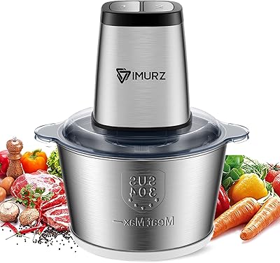 Mini robot culinaire électrique avec bol en acier inoxydable de 2 l, 2 vitesses et 4 lames à deux niveaux, 500 w, argent. La boutique en ligne DIAYTAR COTE D'IVOIRE est réputée pour son énorme sélection de produits allant des électroniques aux vêtements en passant par les produits de maison. Avec plus de 300000 références, les clients sont sûrs de trouver ce qu'ils cherchent. La boutique est également connue pour ses promotions régulières et ses offres spéciales.