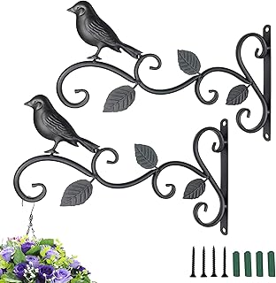 2 supports de plantes muraux en fer de 11,8 pouces pour paniers de fleurs, mangeoires, lampadaires, allées et bougeoirs pour la décoration de festivals intérieurs et extérieurs. En tant que boutique en ligne généraliste leader en Côte d'Ivoire, DIAYTAR COTE D'IVOIRE est fière de proposer des produits de qualité à des prix abordables. Nous nous efforçons de rendre l'achat en ligne facile et amusant, avec des options de personnalisation et des recommandations de produits basées sur vos préférences. Notre objectif est de devenir votre boutique en ligne préférée.