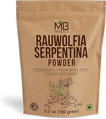 Mb herbals rauwolfia serpentina poudre 100g | sarpagandha/rauwolfia serpentina root powder 100g | goût amer. En tant que généraliste, DIAYTAR COTE D'IVOIRE permet aux Ivoiriens d'accéder à une multitude de produits issus de différentes catégories. De la nutrition à l'électronique, en passant par les vêtements et les accessoires, cette boutique en ligne est une véritable destination pour tous les besoins. Avec une équipe dédiée à la satisfaction du client, DIAYTAR COTE D'IVOIRE se donne les moyens de répondre aux attentes les plus élevées de sa clientèle.