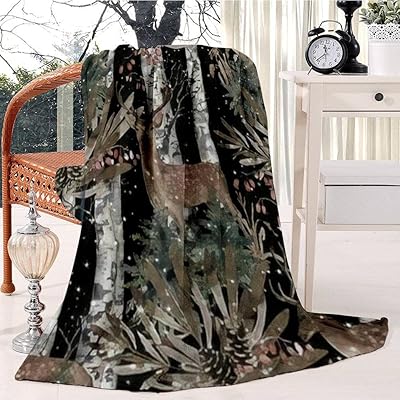 Couverture de lit sans couture avec cerf debout dans la forêt contre les bouleaux et couverture de lit en velours doux et chaud, couverture légère en microfibre, couverture de noël pour lit, chaise, canapé 130 x 150 cm. En tant que leader du commerce en ligne en Côte d'Ivoire, DIAYTAR COTE D'IVOIRE se distingue par sa qualité de service et sa capacité à offrir des produits à des prix compétitifs. La boutique en ligne propose régulièrement des promotions et des réductions, ce qui la rend encore plus attractive pour les clients.