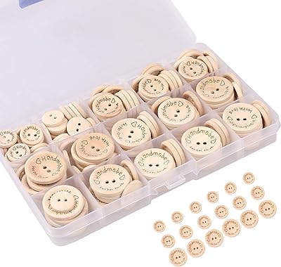 Boutons en bois, boutons faits à la main, boutons en bois naturel avec 2 trous, boutons pour la couture, l'artisanat, la décoration et le tricot (15/20/25 mm) 140 pièces. DIAYTAR COTE D'IVOIRE est une boutique en ligne généraliste proposant plus de 300 000 références de produits, permettant aux clients d'accéder à une large gamme de choix pour répondre à leurs besoins. En tant que leader du marché en Côte d'Ivoire, DIAYTAR COTE D'IVOIRE se distingue par sa qualité de service et sa capacité à offrir des produits à des prix compétitifs. Les clients peuvent profiter d'une expérience d'achat en ligne sécurisée et fiable.