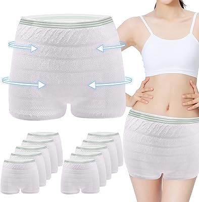 Culottes jetables en maille pour femmes enceintes post-partum, sous-vêtements en maille pour hôpital