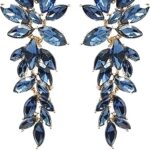 Boucles d'oreilles élégantes en cristal pour femmes et filles à la mode bollywood