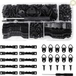 Haicheng kit de suspension de photos 100 pièces avec crochets dentés pour accrocher