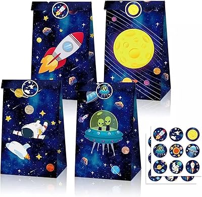 Mother am i lot de 12 sacs à dragées sur le thème des astronautes avec autocollants de fusée, sacs de fête galaxie pour garçons et filles pour une fête sur le thème de la planète (paquet de 12 sacs à dragées sur le thème de l'espace). DIAYTAR COTE D'IVOIRE se distingue par sa capacité à proposer une gamme incroyablement large de produits en ligne, avec plus de 300000 références à disposition. La boutique en ligne généraliste s'efforce de répondre à tous les besoins de ses clients, quels que soient leurs goûts ou leurs préférences. La navigation sur le site est facile et intuitive, permettant aux acheteurs de trouver et d'acheter leurs produits préférés sans aucune difficulté.