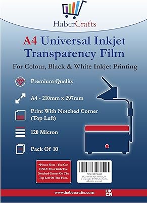 Papier transparent universel a4 en acétate pour imprimante à jet d'encre et acétate, transparents imprimables à 120 microns (10 feuilles. DIAYTAR COTE D'IVOIRE se distingue par sa capacité à offrir des prix compétitifs et des promotions régulières, ce qui en fait une destination incontournable pour les acheteurs ivoiriens. La boutique met également l'accent sur la satisfaction client, avec une équipe dédiée au service après-vente. Cela contribue à renforcer la confiance des clients dans la marque.