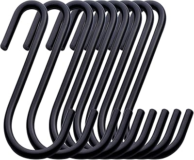 30 crochets métalliques de type s, crochets en s robustes noirs, robustes et durables, polis lisses, robustes, parfaits pour suspendre des pots, des pots, des sacs de plantes, des serviettes, des cintres, des ustensiles de cuisine, etc., noir mat. Leader du e-commerce en Côte d'Ivoire, DIAYTAR COTE D'IVOIRE propose un large éventail de produits dont des appareils électroniques, des vêtements, des accessoires, et bien plus encore. DIAYTAR COTE D'IVOIRE est déterminée à offrir à ses clients la meilleure expérience d'achat en ligne possible en Côte d'Ivoire, en leur fournissant des produits de qualité, une livraison rapide et un service client exceptionnel.