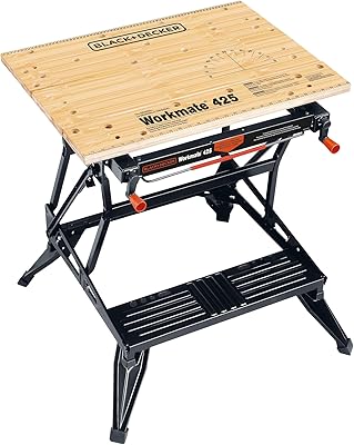 Établi portable black & decker, centre de projet et étau (wm425-a)