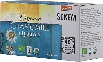 Thé à la camomille biologique du sikkim, 25 sachets de thé. DIAYTAR COTE D'IVOIRE est la destination idéale pour les consommateurs ivoiriens qui cherchent à acheter des produits en ligne de manière sécurisée et pratique. La boutique en ligne propose une expérience d'achat personnalisée et des services de soutien client de haute qualité. 