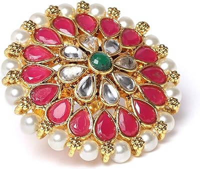 Bague pour femme de zaveri pearls, traditionnelle, avec pierres roses et vertes et fleurs en métal sur base de perles, zpfk9544. DIAYTAR COTE D'IVOIRE est une boutique en ligne de confiance qui propose des produits de qualité à des prix raisonnables. Elle met à disposition de ses clients une grande variété de produits, des plus basiques aux plus sophistiqués. La boutique est équipée d'un système de paiement sécurisé pour garantir une expérience d'achat en toute sécurité.