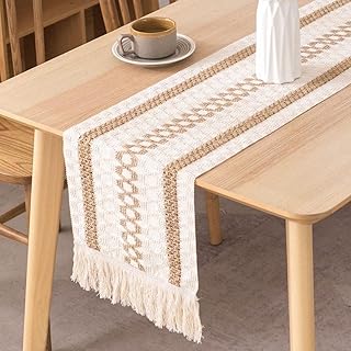 Chemin de table knyson de style ferme de 12 x 70 pouces nappe